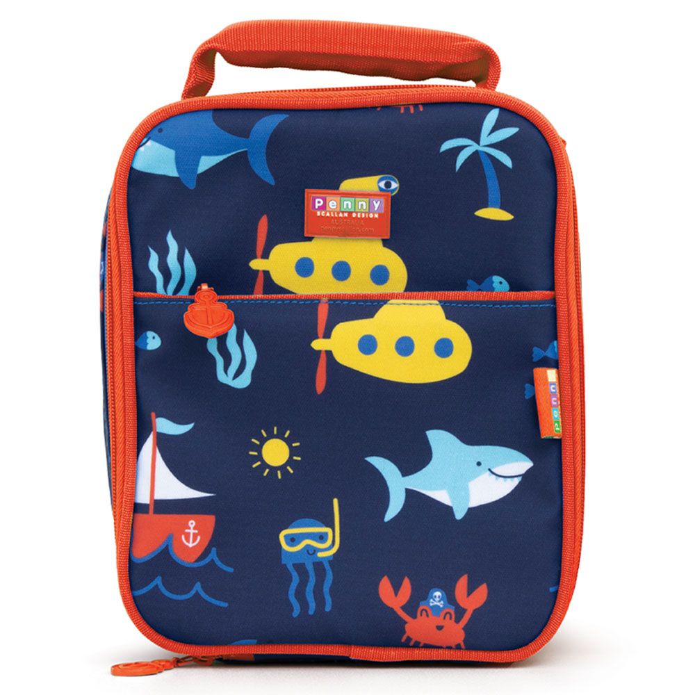 Penny Scallan Design Bento Cooler Bag With Pocket - Anchors Away