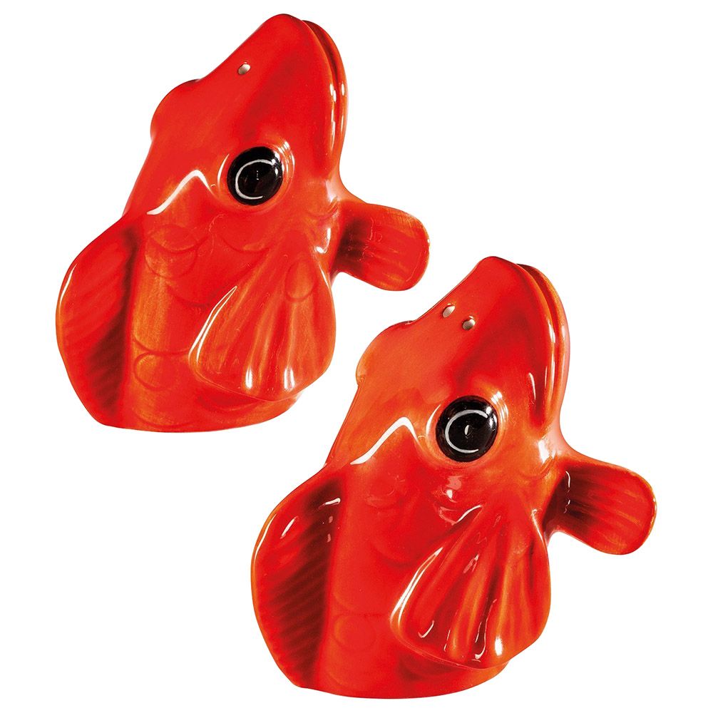 Donkey - Fishes For Dishes Salt And Pepper Set - Orange