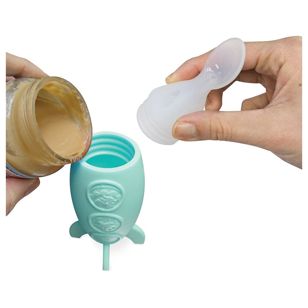 Marcus & Marcus - Silicone Baby First Feeding Set - Blue