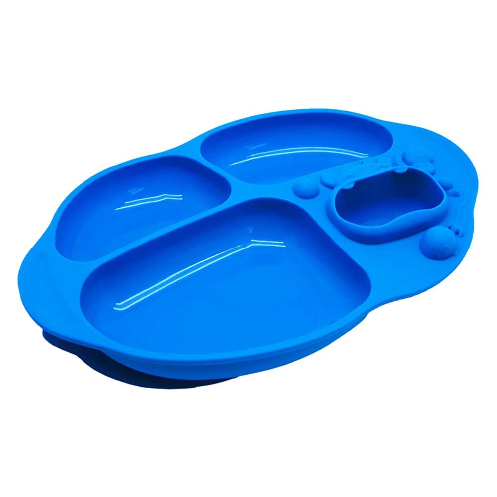 Marcus & Marcus - Silicone Yummy Dips Suction Divided Plate- Lucas