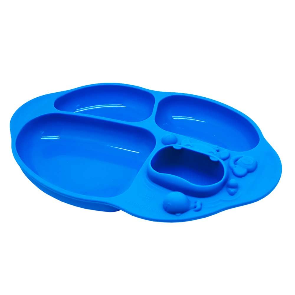 Marcus & Marcus - Silicone Yummy Dips Suction Divided Plate- Lucas