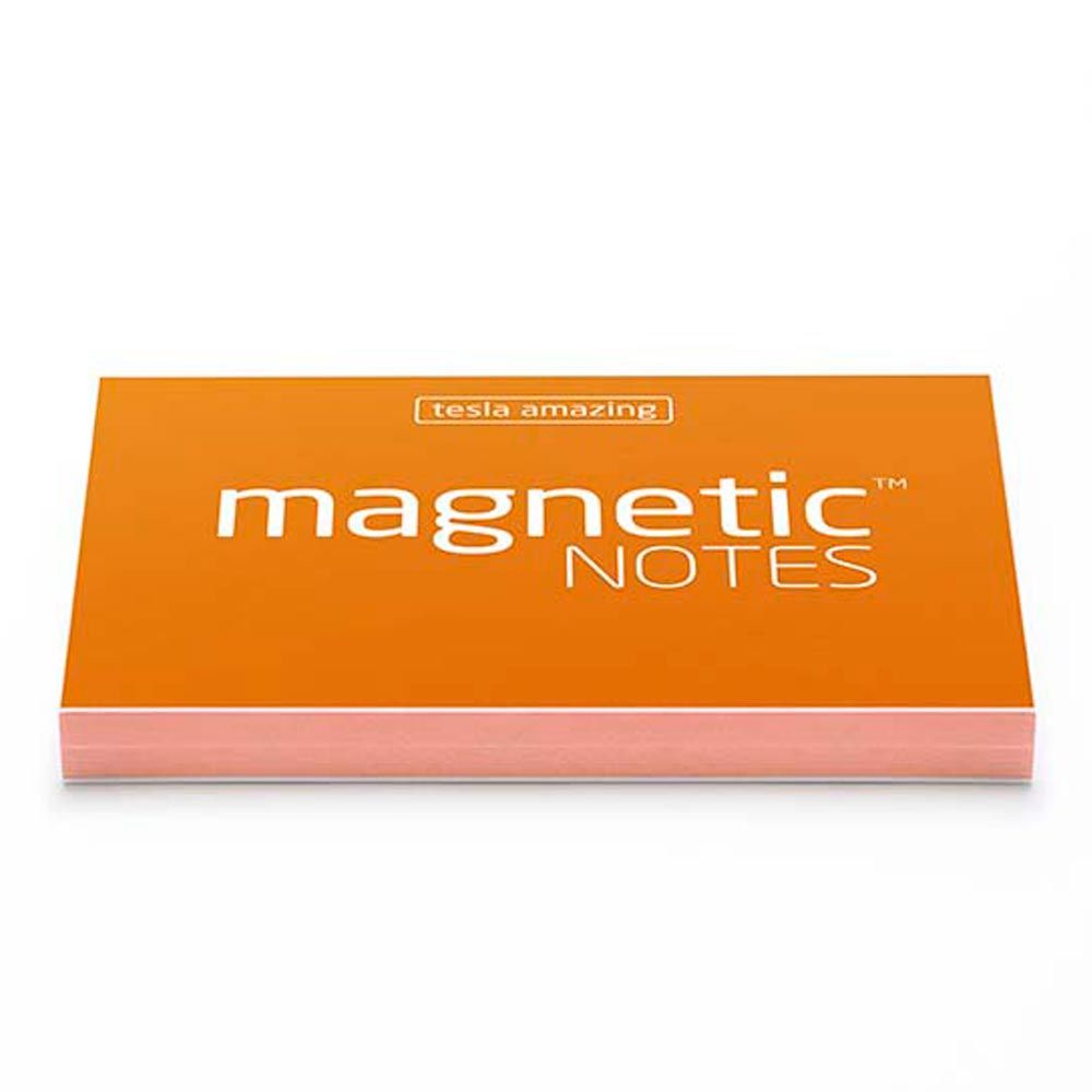 Magnetic Notes - Magnetic Sticky Notes With Static Charge Small Orange