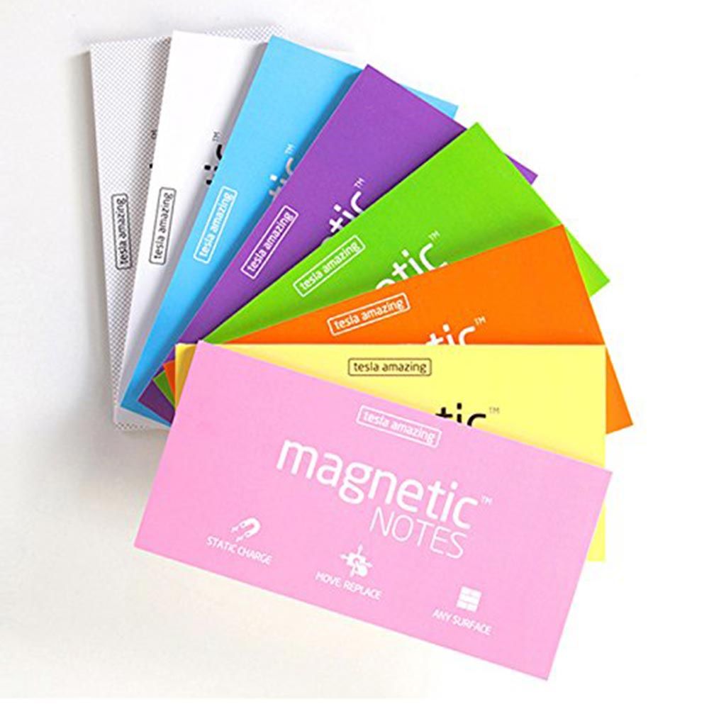 Magnetic Notes - Magnetic Sticky Notes With Static Charge Small Orange