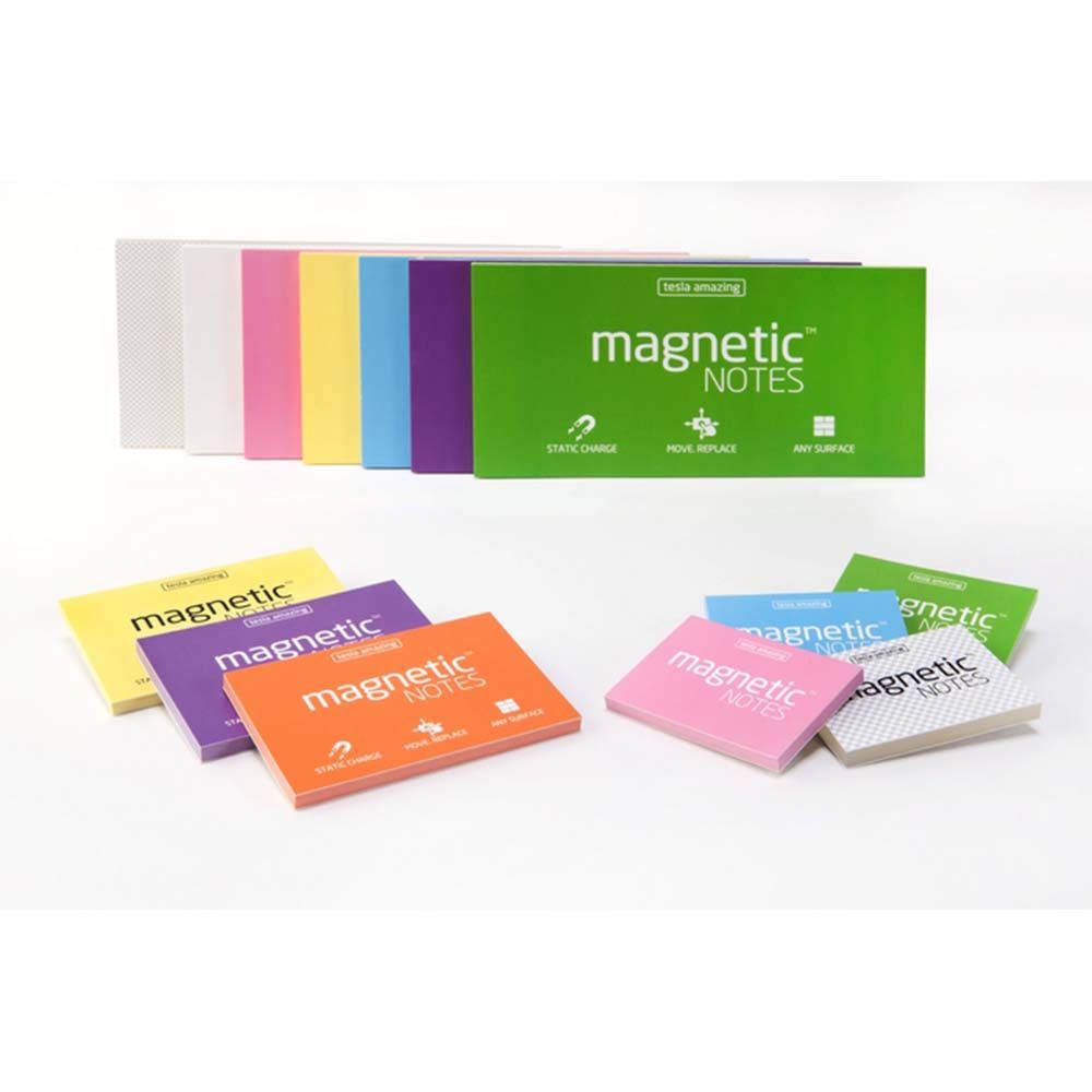 Magnetic Notes - Magnetic Sticky Notes With Static Charge Small Orange