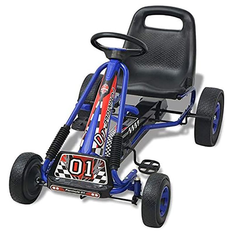 Amsham - Go Kart Kids Ride On Pedal Car - Blue