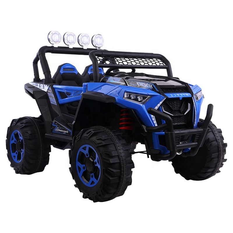 Amsham - 12V Jeep Kids Ride On Car - Blue 