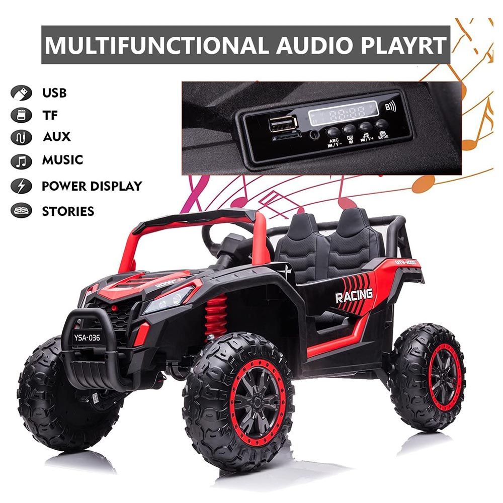 ATT - Buggy Kids UTV Electric Jeep - 24V - Red