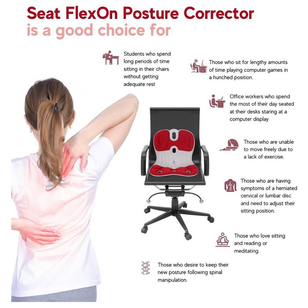 FlexOn - Posture Corrector Memory Foam Cushion Chair