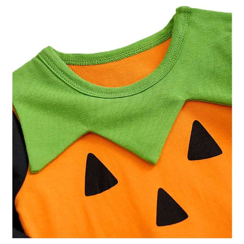 Sugar Rush - Halloween Round Neck Full Sleeves Jumpsuit - Orange