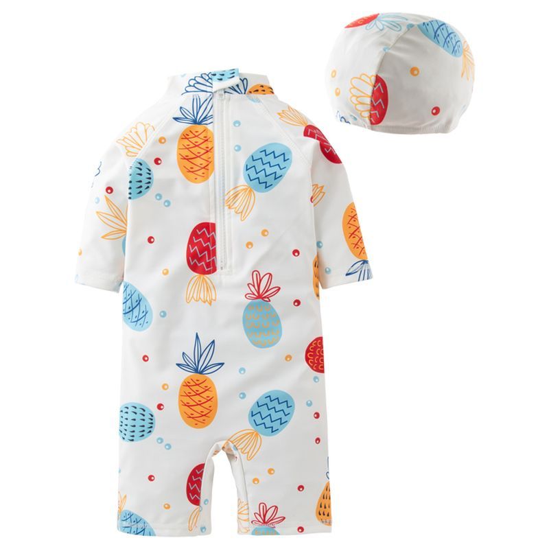 Sugar Rush - Colourful Pineapple Swimwear - White