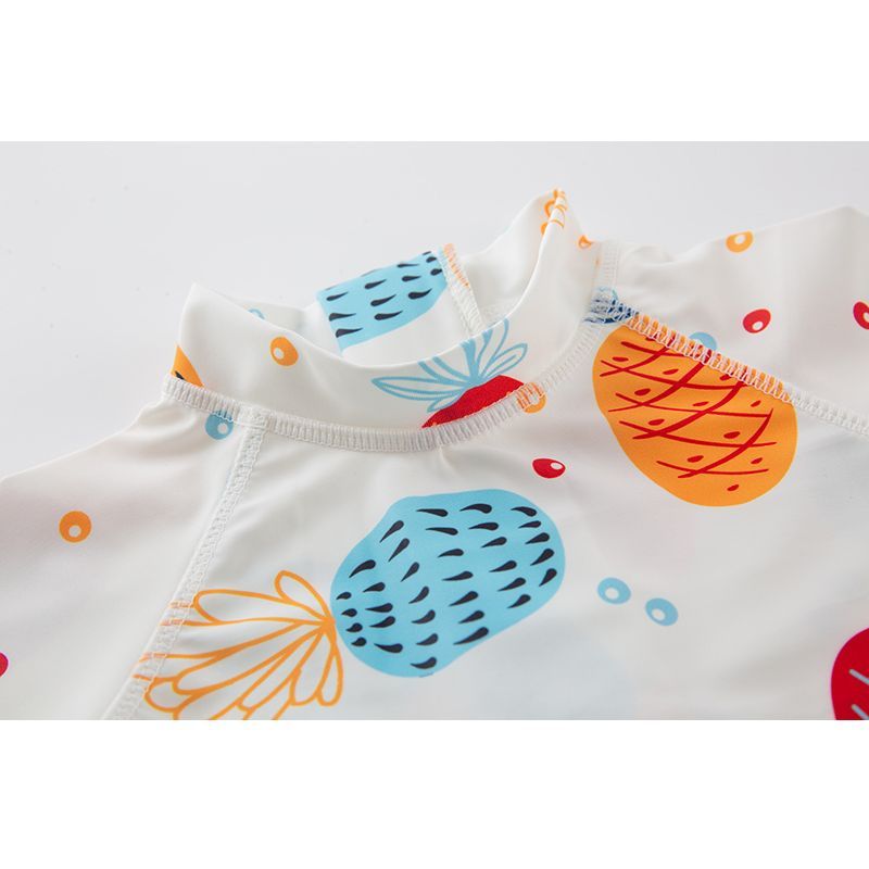 Sugar Rush - Colourful Pineapple Swimwear - White