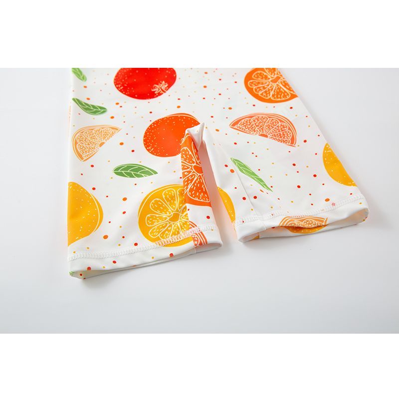 Sugar Rush - Animated Fruity Orange Swimwear - White