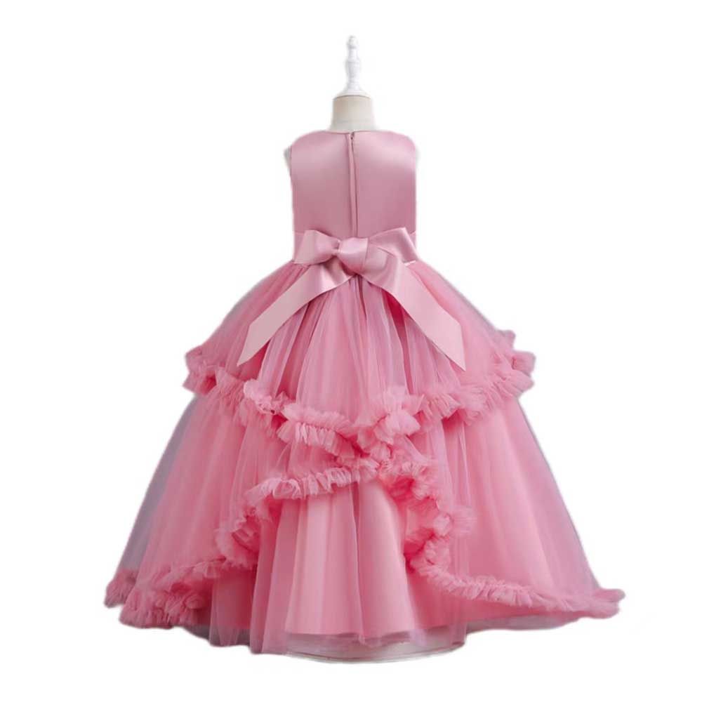 Sugar Rush - Embellished V-Neck Party Dress - Pink