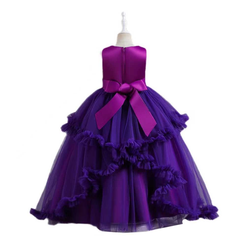 Sugar Rush - Embellished V-Neck Party Dress - Purple