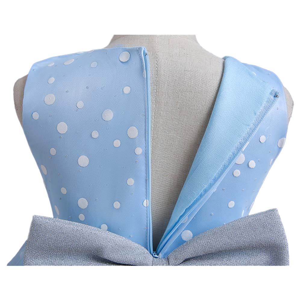 Sugar Rush - Polka Dot Regular Sleeveless Party Dress - Blue