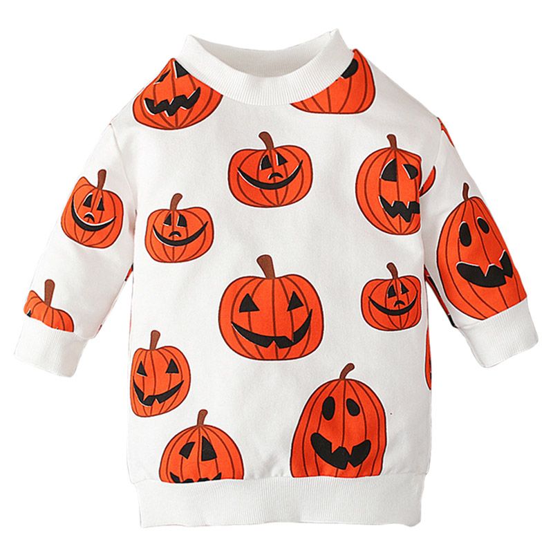 Sugar Rush - Halloween Print Full Sleeves Sweatshirt - Orange