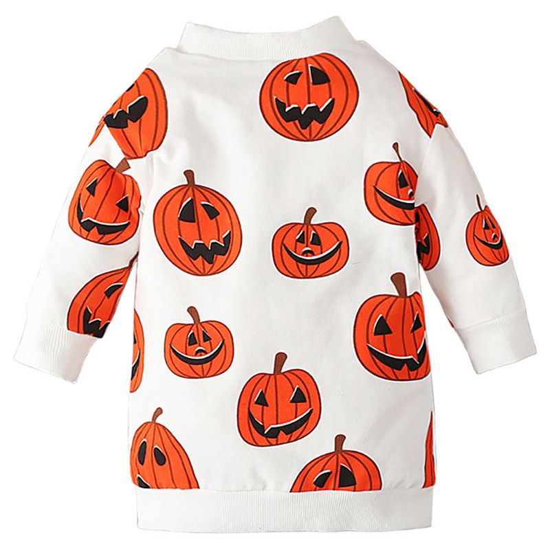 Sugar Rush - Halloween Print Full Sleeves Sweatshirt - Orange