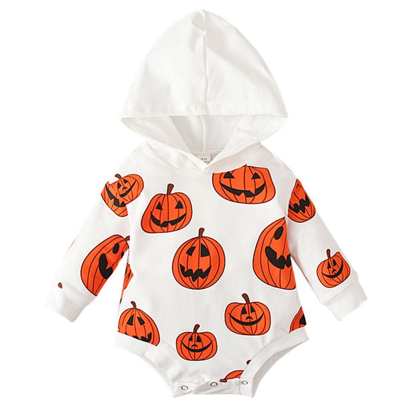 Sugar Rush - Halloween Hoodie Full Sleeves Onesie - Orange