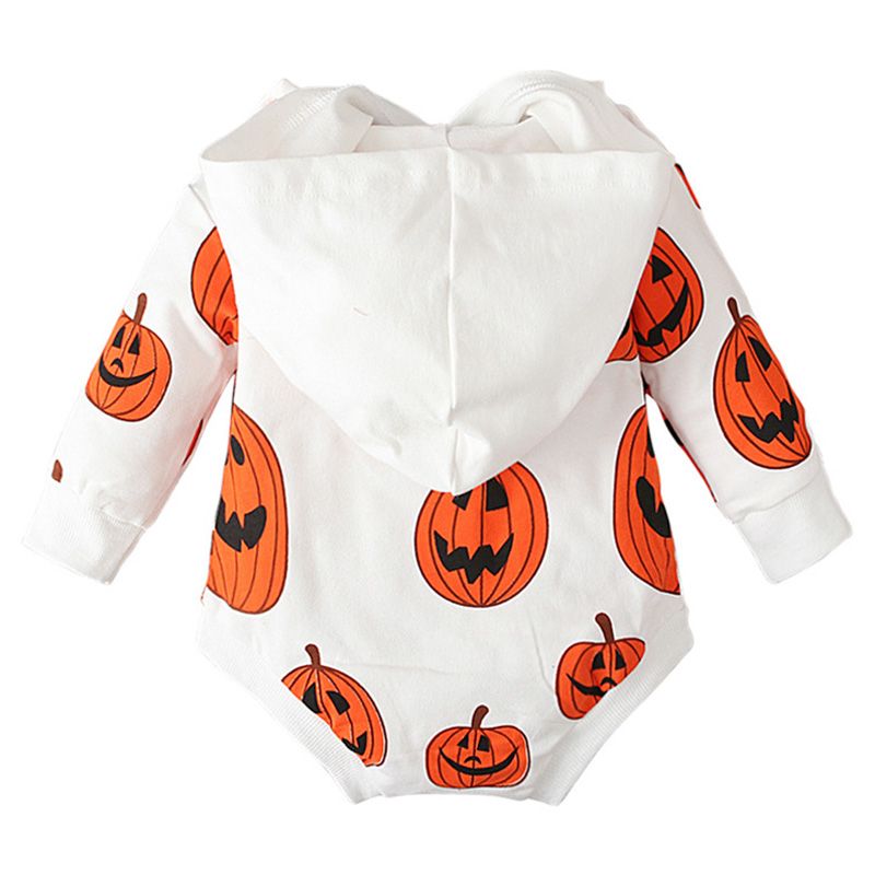 Sugar Rush - Halloween Hoodie Full Sleeves Onesie - Orange