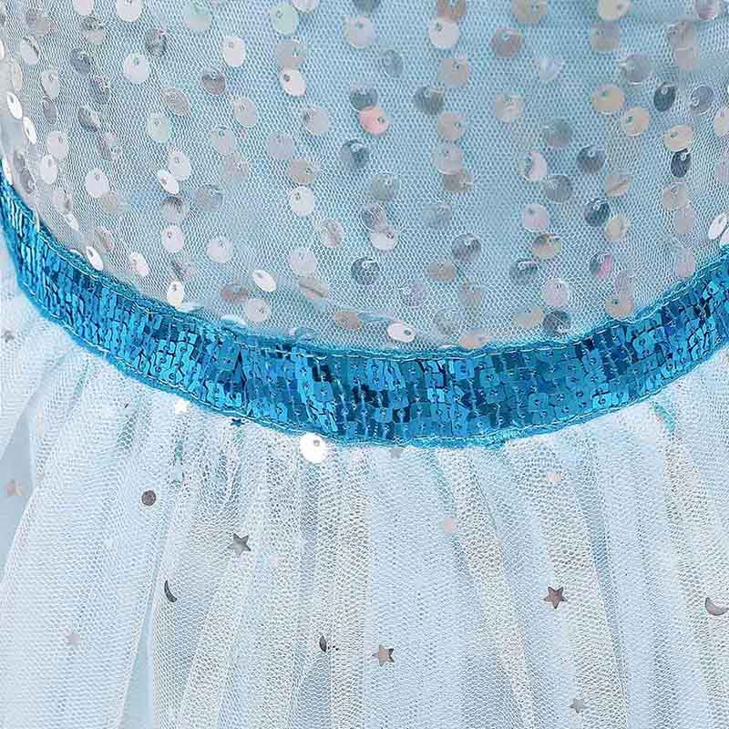 Sugar Rush - Embellished Regular Sleeveless Dress - Blue