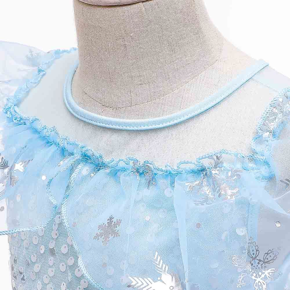 Sugar Rush - Embellished Regular Sleeveless Dress - Blue