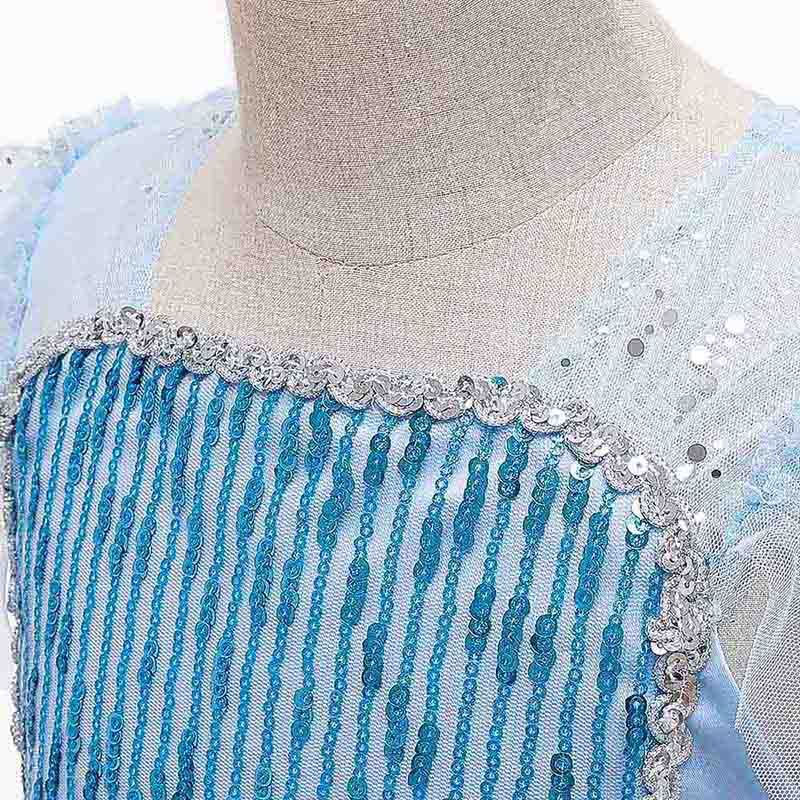 Sugar Rush - Embellished Regular Round Neck Costume - Blue