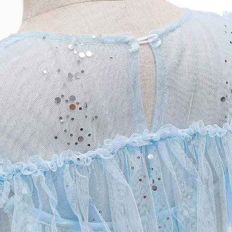 Sugar Rush - Embellished Regular Round Neck Costume - Blue