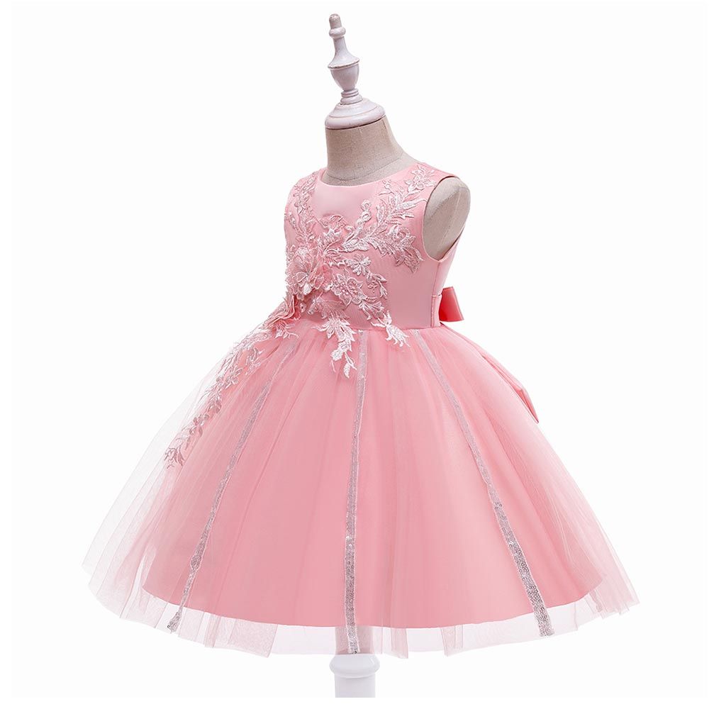 Sugar Rush Round Neck Sleeveless Party Dress Pink