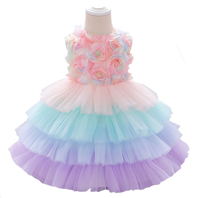 Sugar Rush - Sleeveless Party Dress - Pink