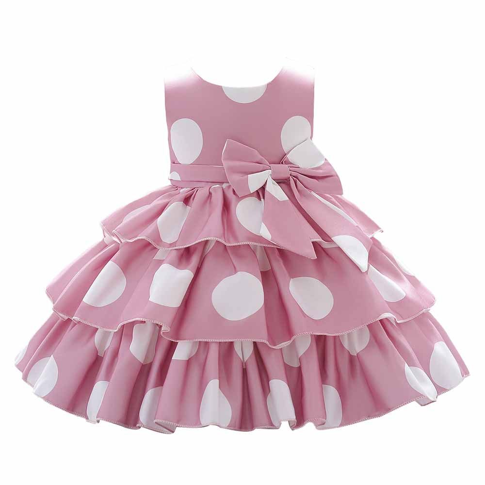 Sugar Rush - Polka Dot Regular Sleeveless Party Dress - Pink