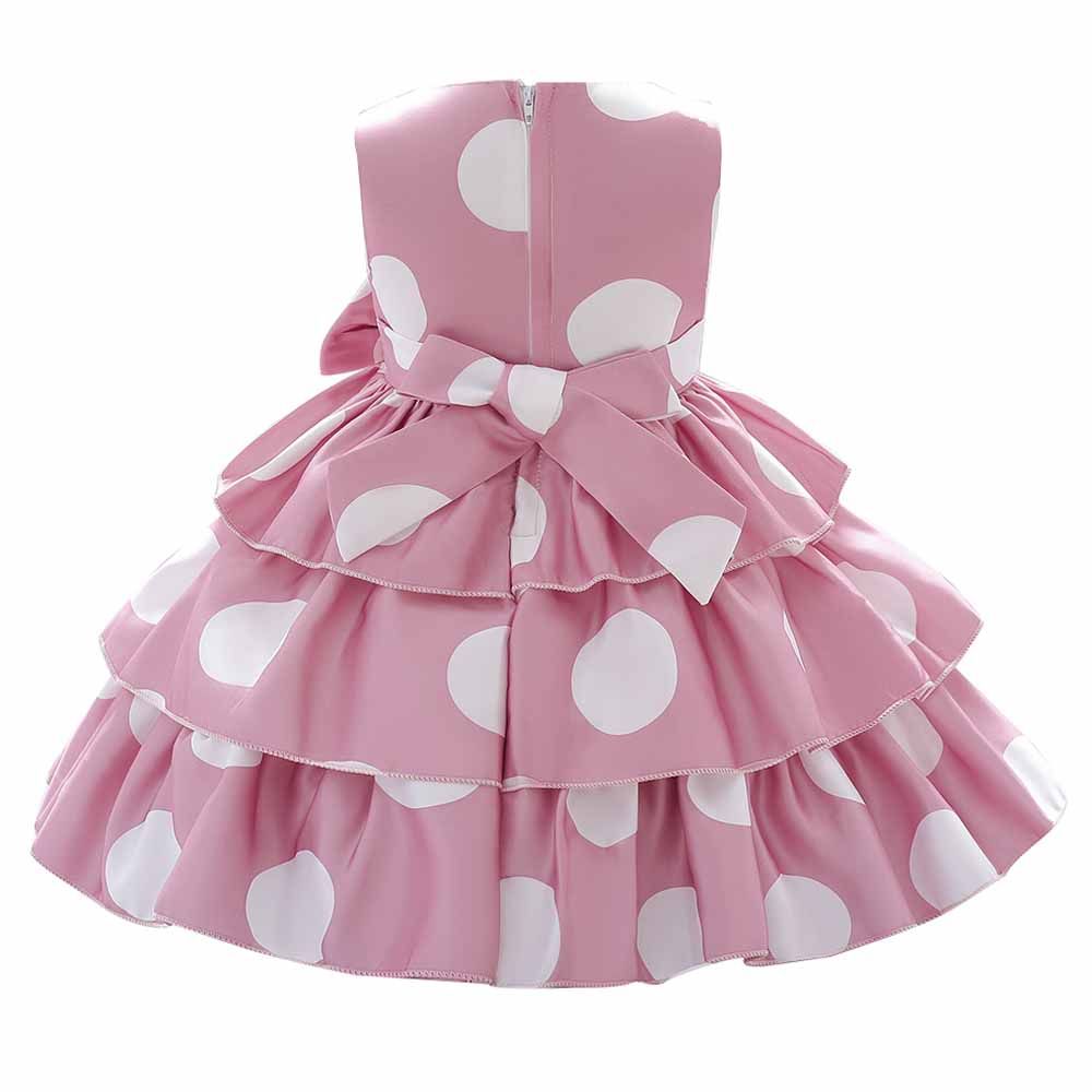 Sugar Rush - Polka Dot Regular Sleeveless Party Dress - Pink