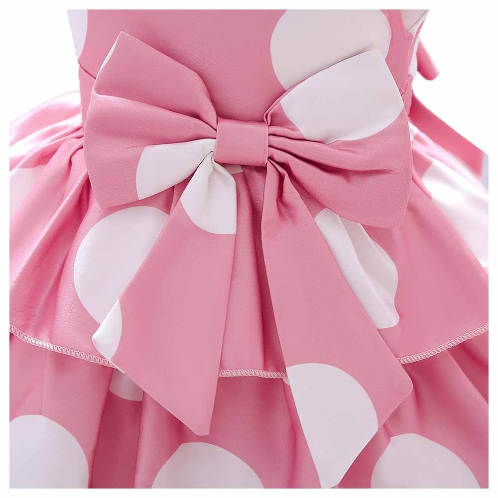 Sugar Rush - Polka Dot Regular Sleeveless Party Dress - Pink