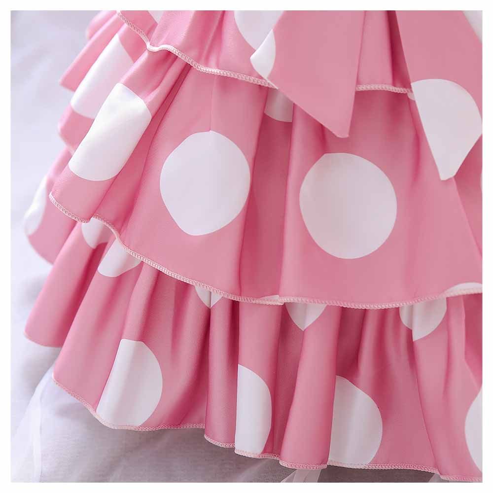 Sugar Rush - Polka Dot Regular Sleeveless Party Dress - Pink