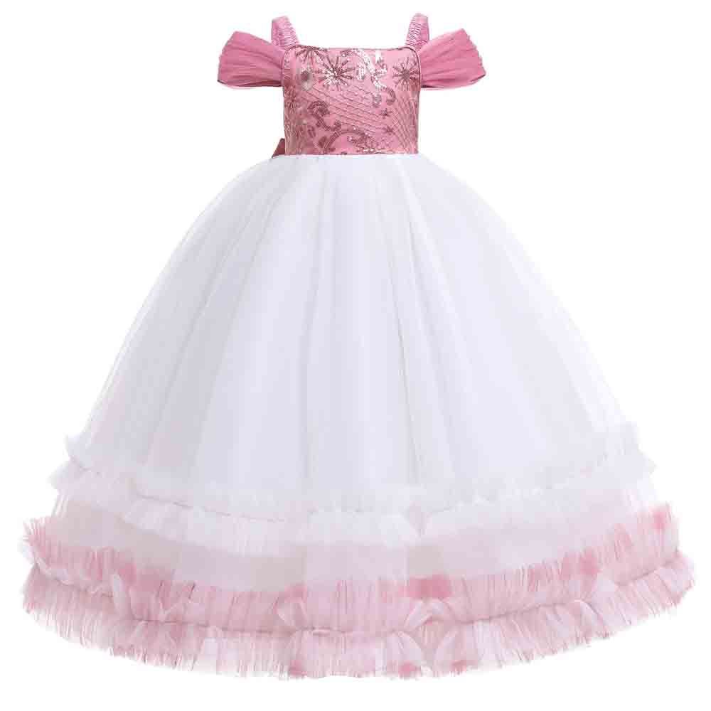 Sugar Rush - Laced Regular Short Sleeves Party Dress - Pink