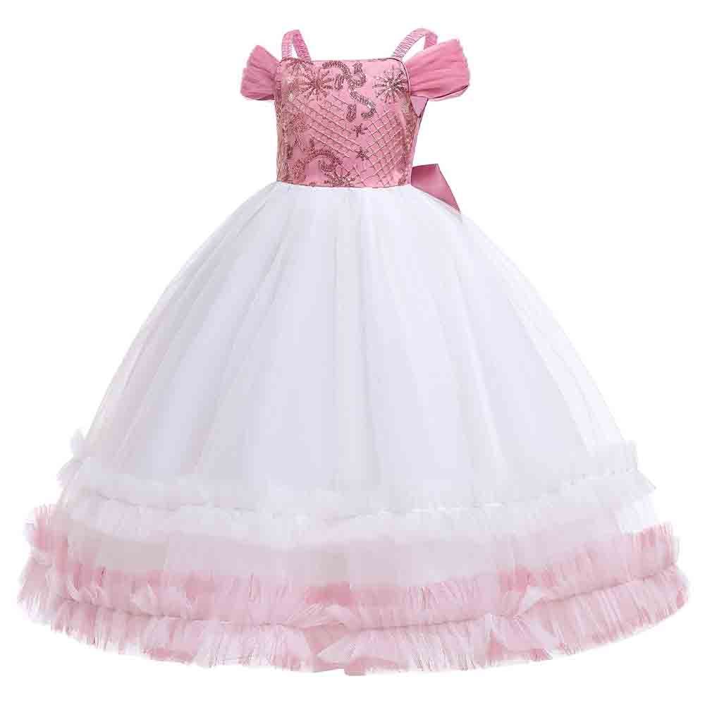 Sugar Rush - Laced Regular Short Sleeves Party Dress - Pink