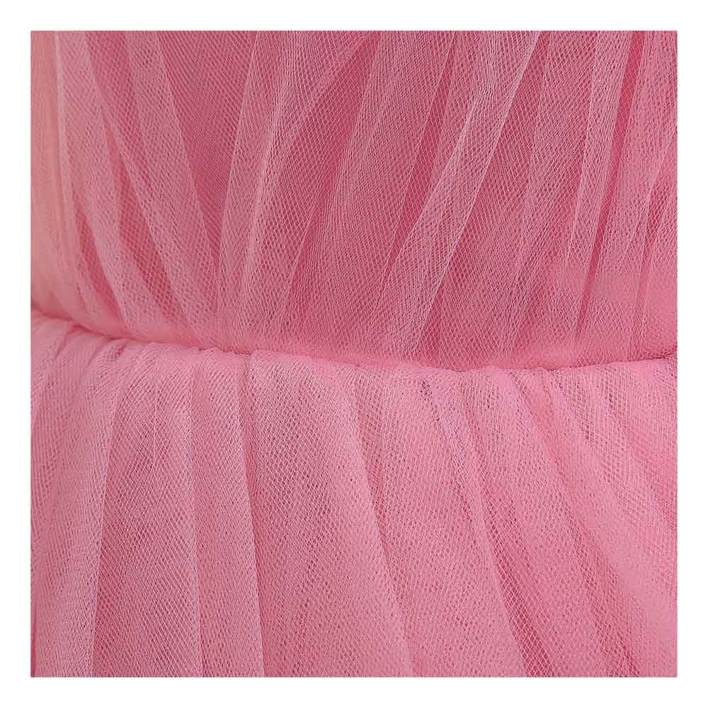 Sugar Rush - Solid Fit & Flare Sleeveless Party Gown - Pink