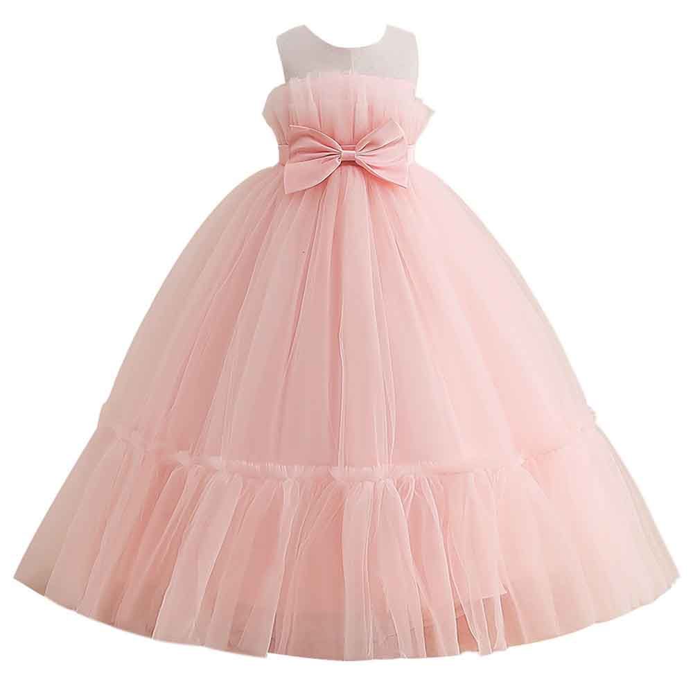 Sugar Rush - Laced Sleeveless Party Dress - Pink