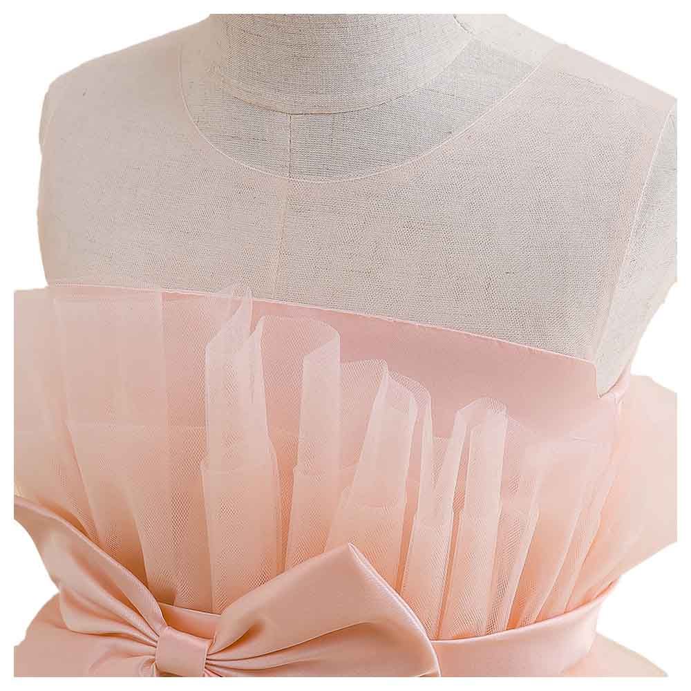 Sugar Rush - Laced Sleeveless Party Dress - Pink