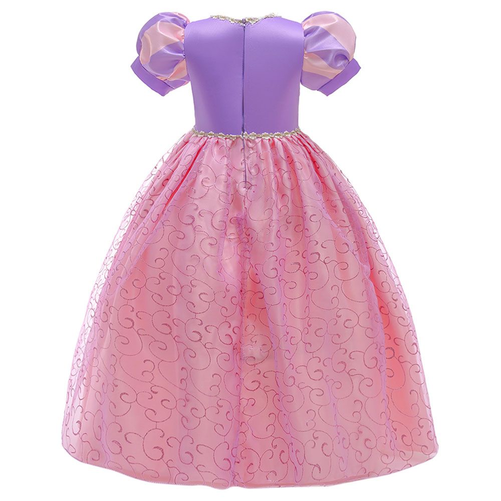 Sugar Rush - Square-Neck Short Sleeves Costume - Pink