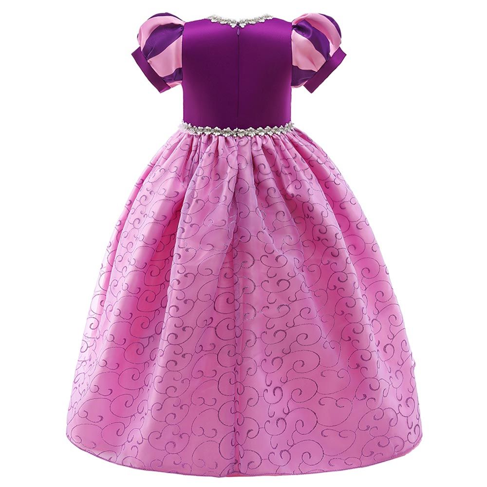 Sugar Rush - Square-Neck Short Sleeves Costume - Purple