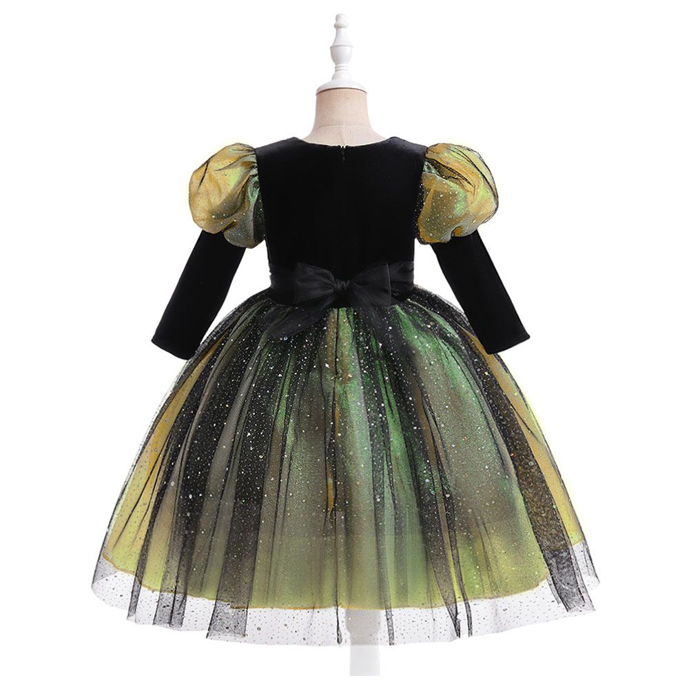 Sugar Rush - Square-Neck Halloween Party Dress - Green