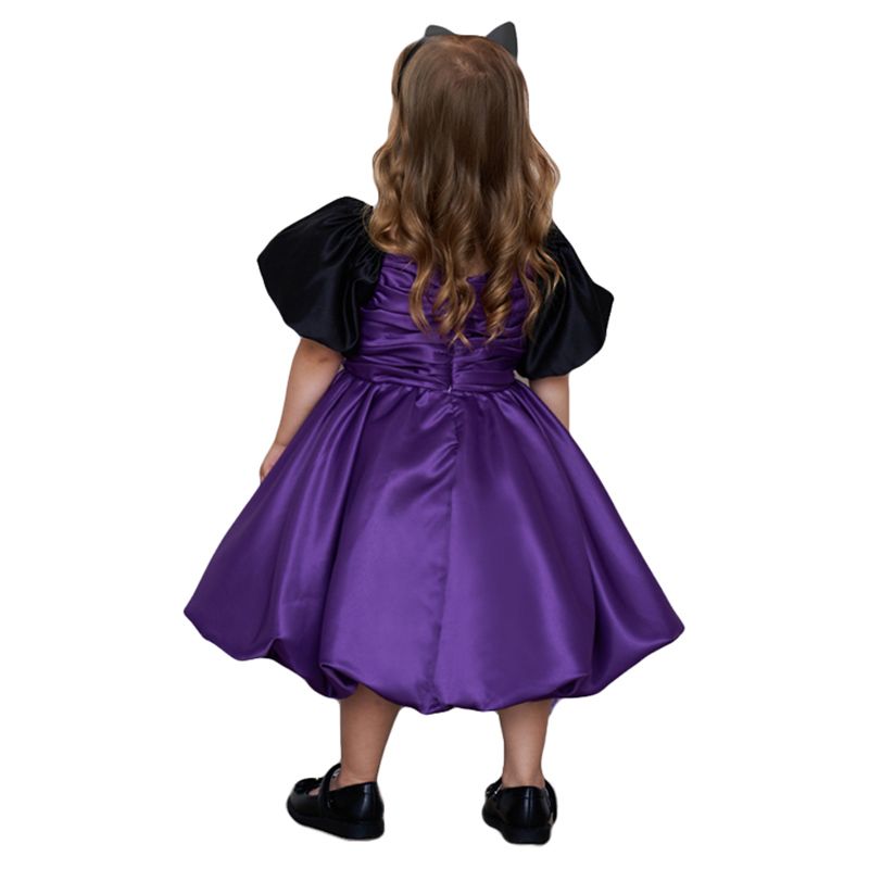 Sugar Rush - Solid Square-Neck Halloween Party Dress - Purple