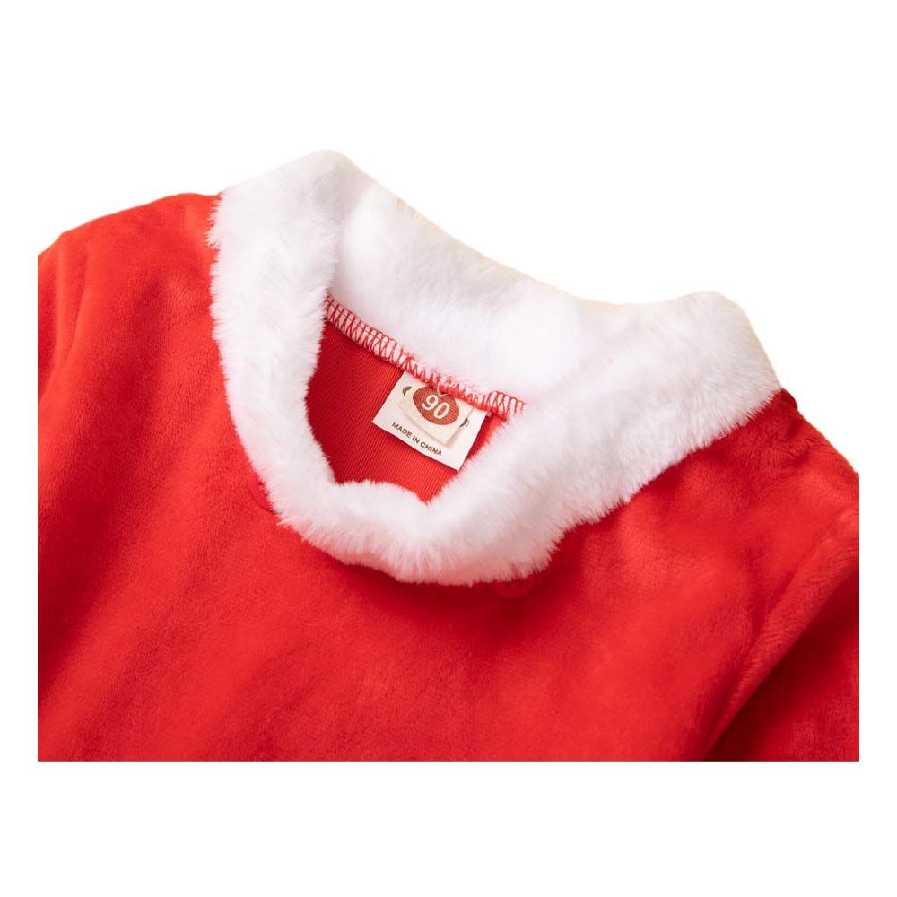 Sugar Rush - 2pc-Set - Full Sleeves Santa Top & Pants - Red