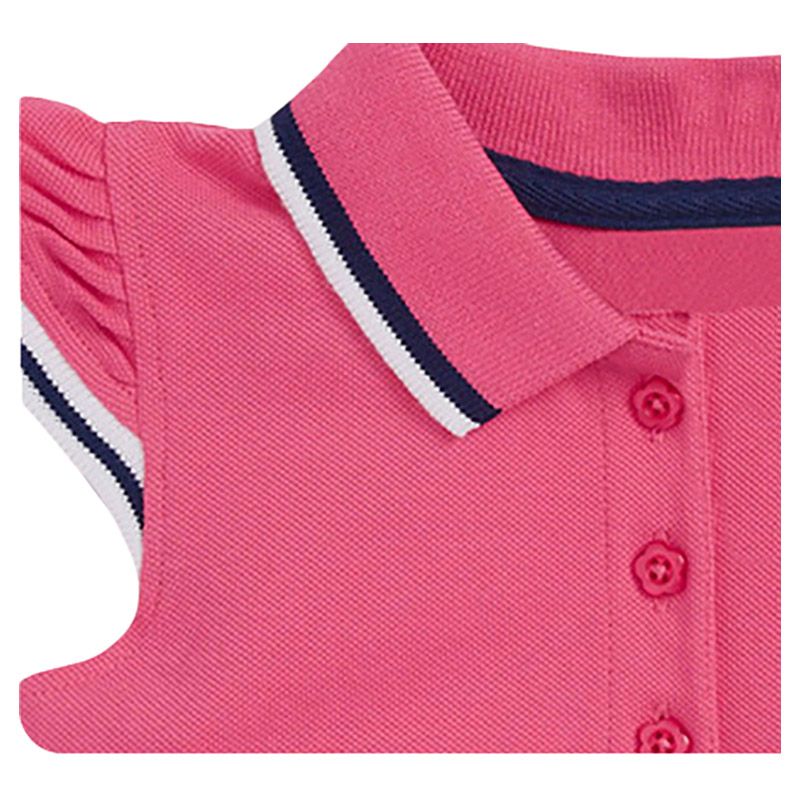 Sugar Rush - Colorblocked Regular Classic Cap Sleeves Top & Bottom Sets - Pink