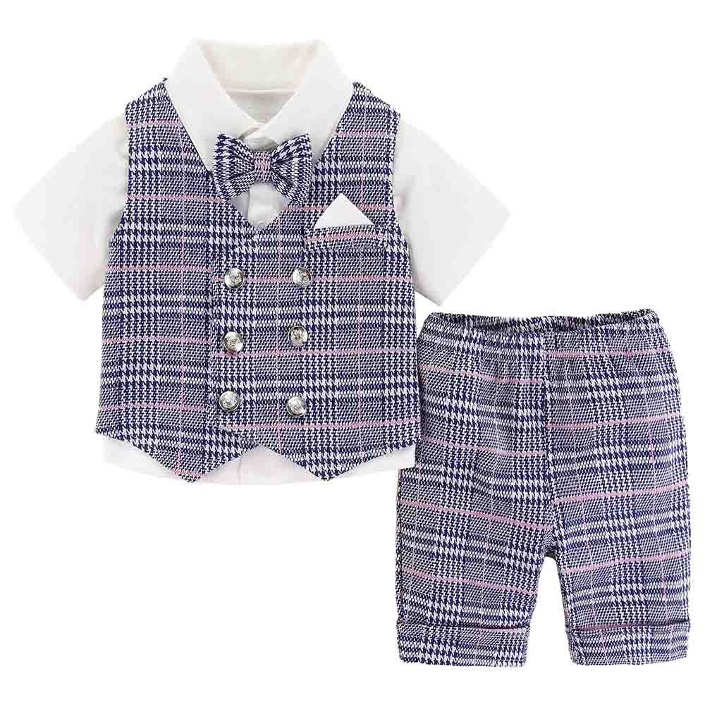 Sugar Rush - Checked Classic Combo Set - Blue