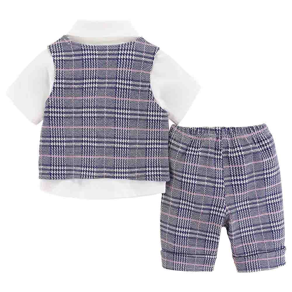 Sugar Rush - Checked Classic Combo Set - Blue