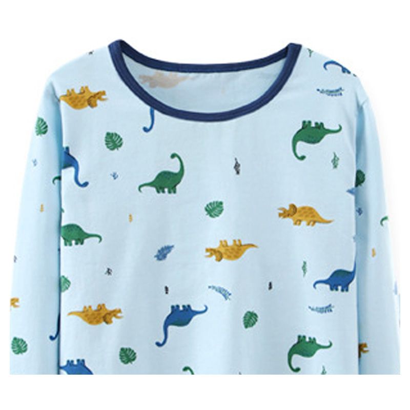 Sugar Rush - 2pc-Set - Boys Dino Print Sleepwear - Blue