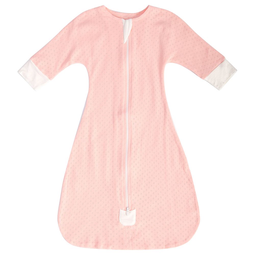 Tiny Toes - Baby Girls Solid Long Sleeves Swaddle - Pink (Exclusive)