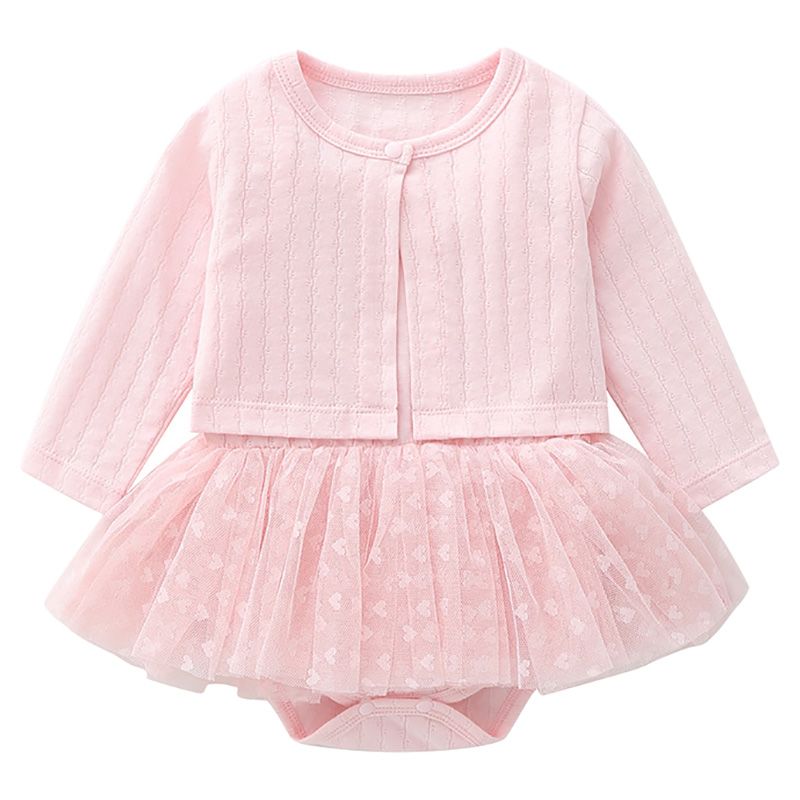 Sugar Rush - Solid Round Neck Full Sleeves Bodysuit - Pink