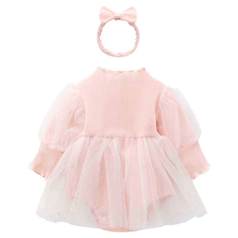 Sugar Rush - Solid Round Neck Bodysuit - Pink